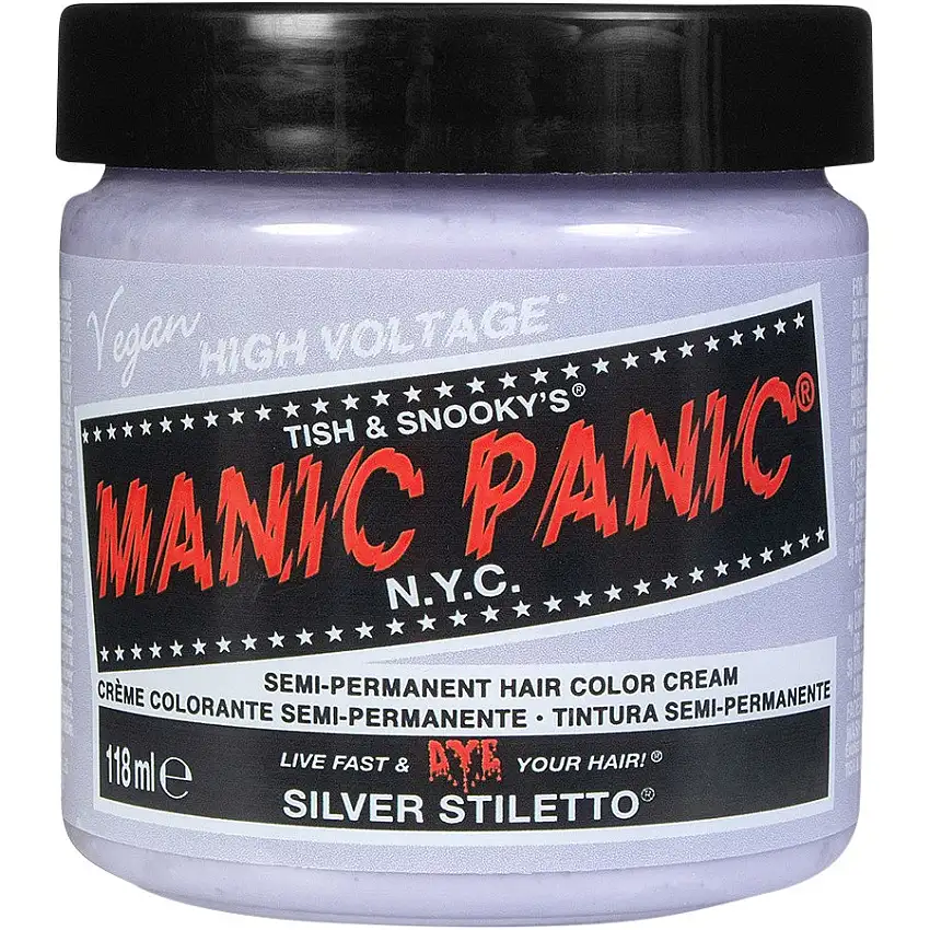 Manic Panic High Voltage Classic Stiletto d'argento