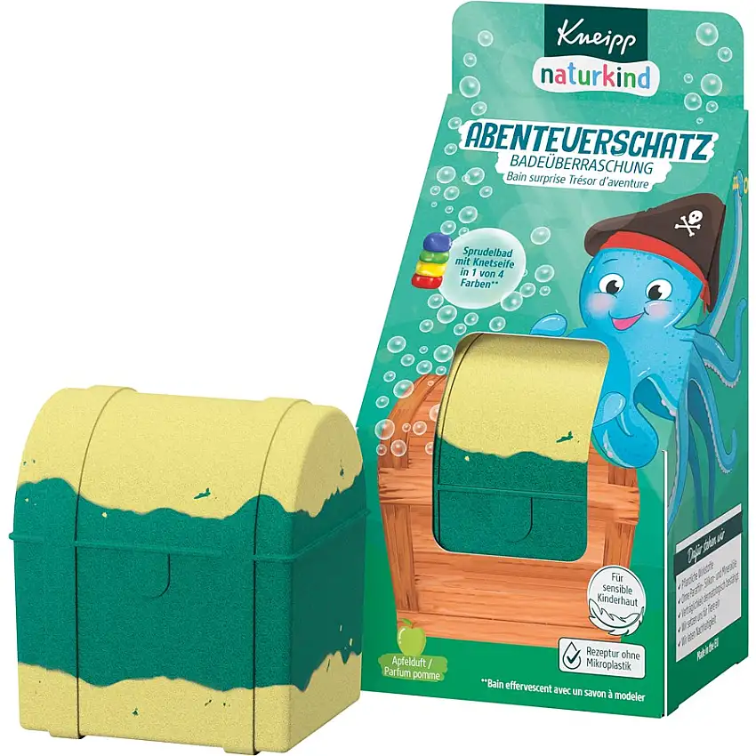 Kneipp Bagno con bolle Bagno sorpresa avventura tesoro Natura bambino
