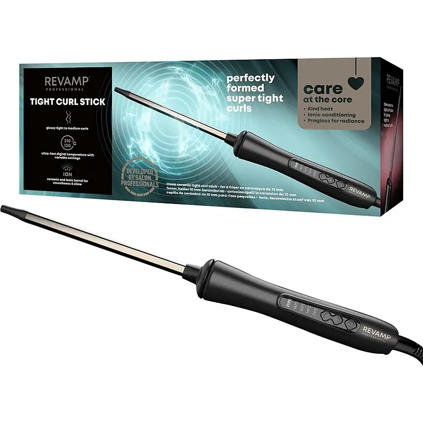 Revamp Professional Stylers Tight Curl Stick Ferro arricciacapelli ultra stretto