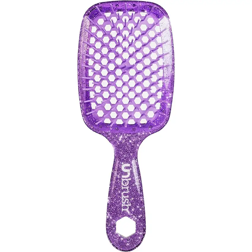 UNbrush Glitter Collection Detangling Hair Brush Glitter - Amethyst