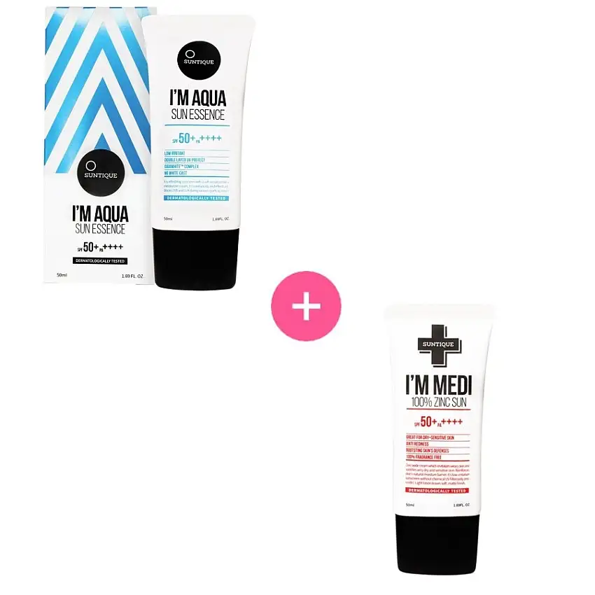 Suntique Viso Suntique Viso Sono Aqua Sun Essence 50 ml + Sono Medi 100% Zinc Sun 50 ml