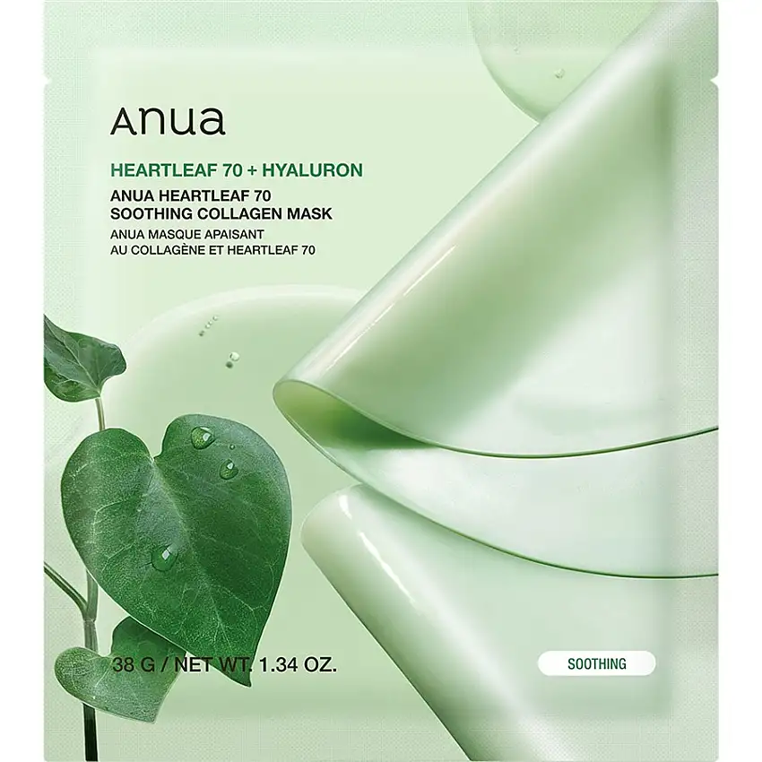 Anua Foglia di cuore Soothing Collagen Mask