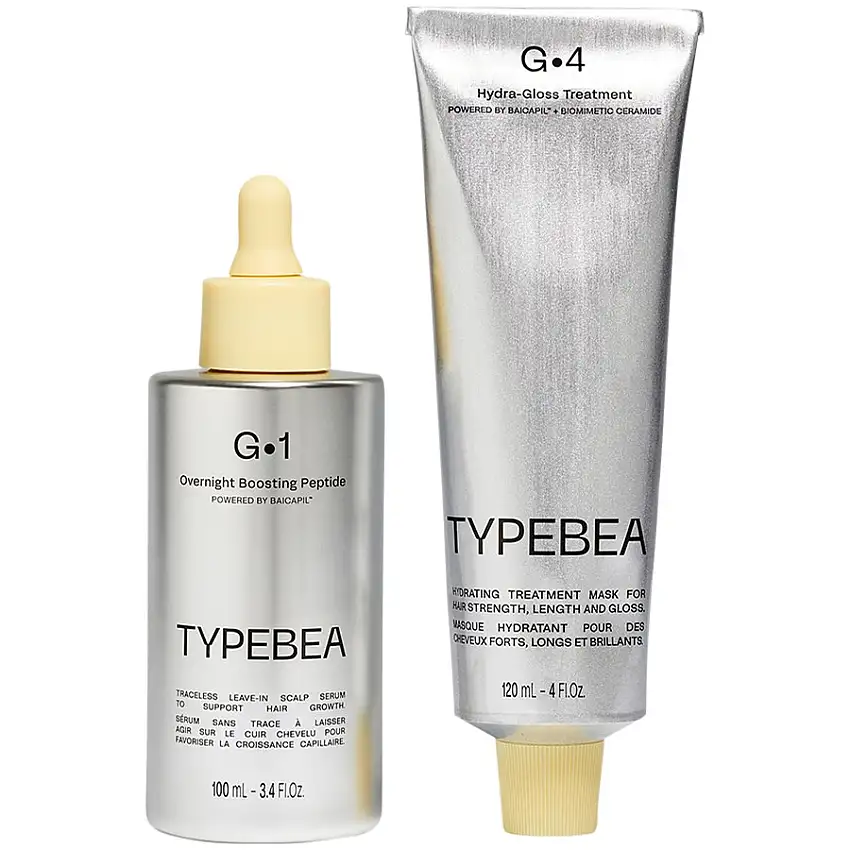 TYPEBEA Olio e siero per capelli TYPEBEA Olio e siero per capelli G1 Overnight Boosting Peptide 100 ml + Crescita dei capelli e maschere per capelli G4 Hydra-Gloss Treatment Mask 120 ml