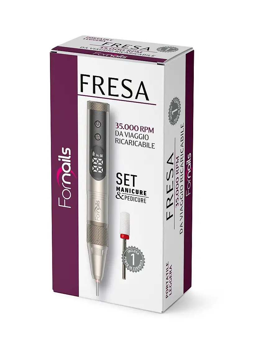 ForNails Fresa 35.000 Rpm da Viaggio Ricaricabile