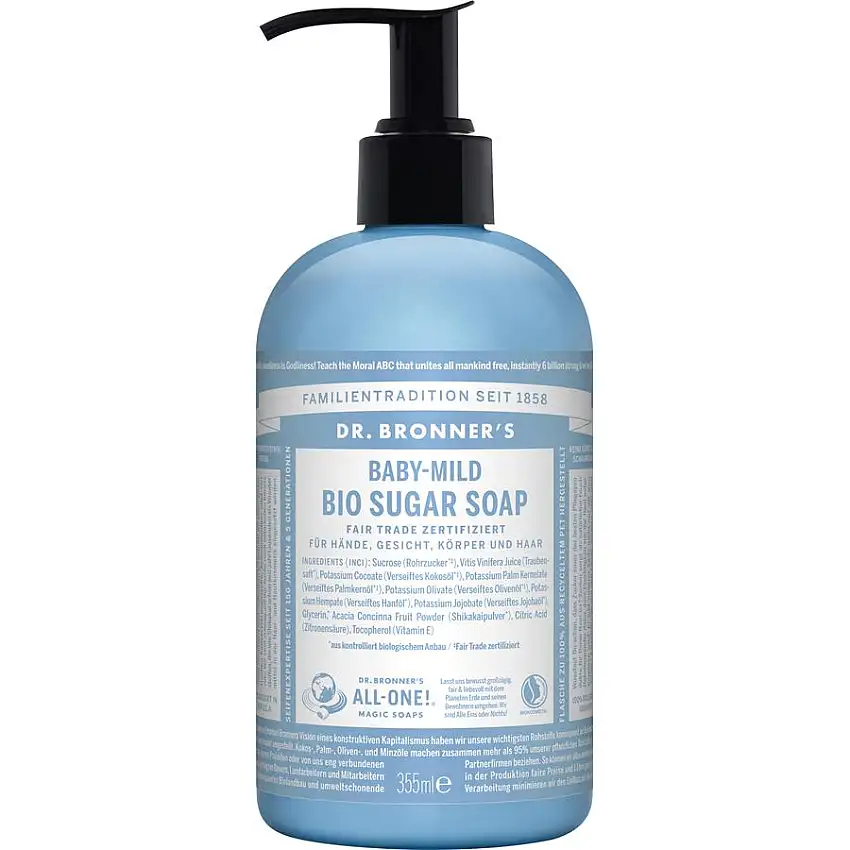 Dr. Bronner's Saponi liquidi Sapone di zucchero biologico Baby-Mild