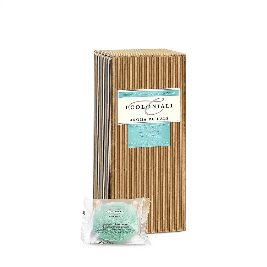 I Coloniali Tavolette Effervescente Bagno Ginseng Bamboo 10 Pezzi