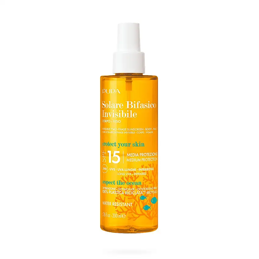 Pupa Solare Bifasico Invisibile Corpo E Viso SPF15 200ml