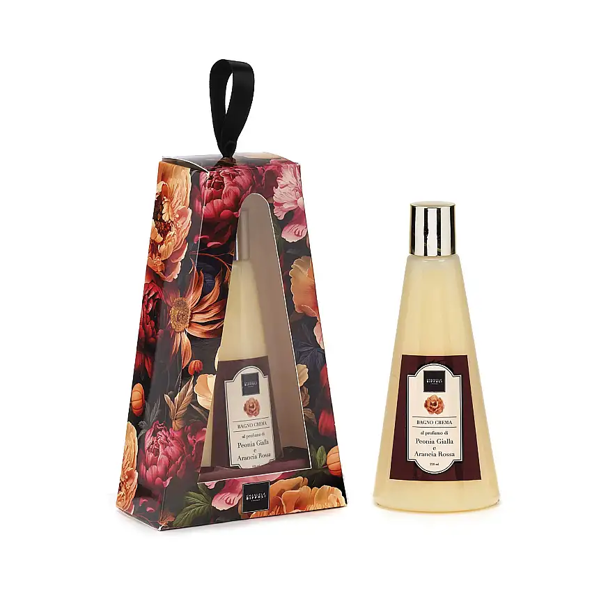 Biffoli Bagno Crema Peonia Gialla e Arancia Rossa