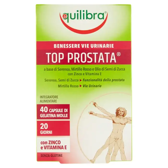 Equilibra Top Prostata Integratore Benessere Vie Urinarie 40 Capsule