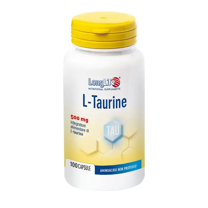 LongLife L-Taurine Integratore di Taurina 100 Capsule