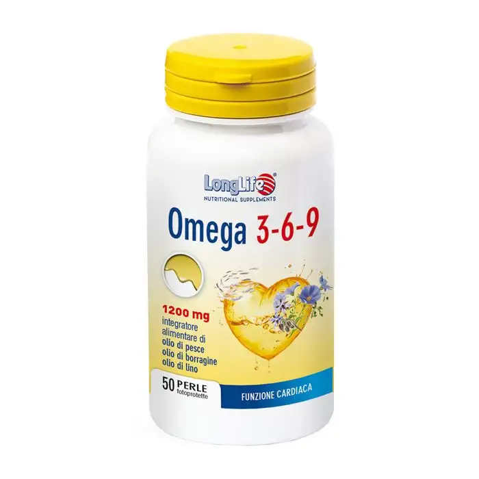LongLife Omega 3-6-9 Integratore Di Acidi Grassi 50 Perle