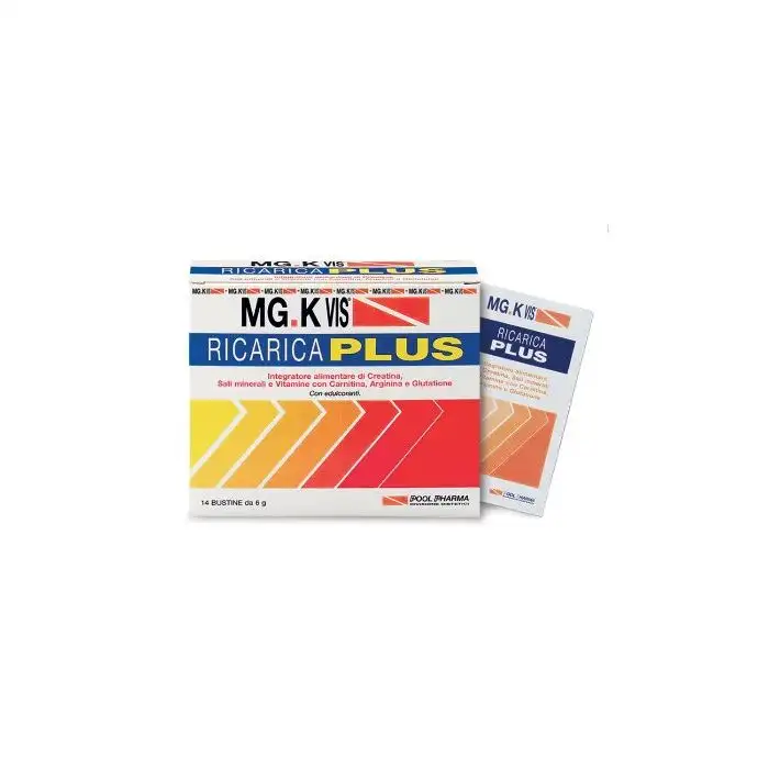 Mg.K Vis Ricarica Plus Integratore Sali Minerali E Vitamine 14 Bustine