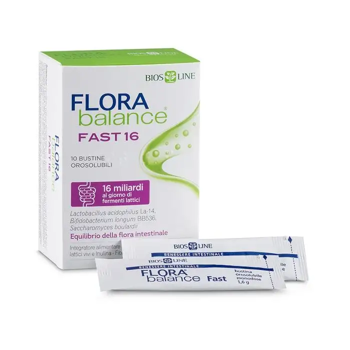 Bios Line Flora Balance Fast 16 Integratore Alimentare 10 Bustine