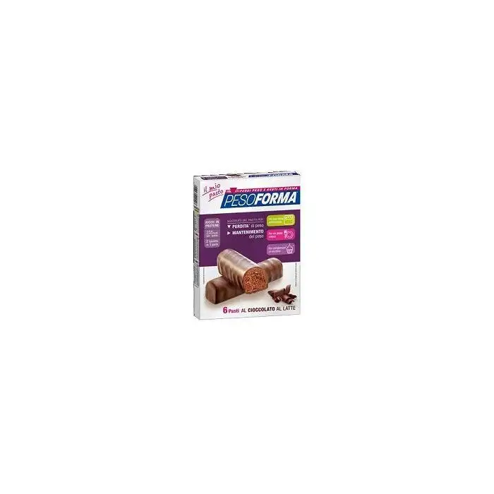 Pesoforma Barrette Cioccolato Latte 12 Pezzi
