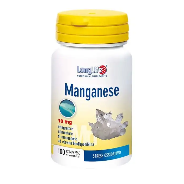 LongLife Manganese Integratore Antiossidante 100 Compresse