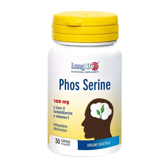 Long Life Phos Serine Integratore Fosfatidilserina 30 Capsule