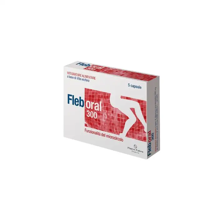 Fleboral 300 mg Integratore Microcircolo 5 Capsule