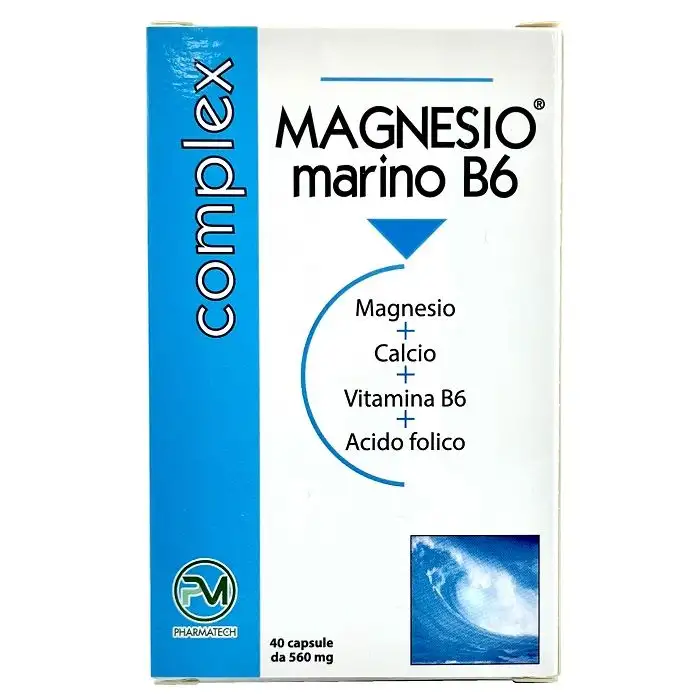 Magnesio Marino B6 Integratore Alimentare 40 Capsule