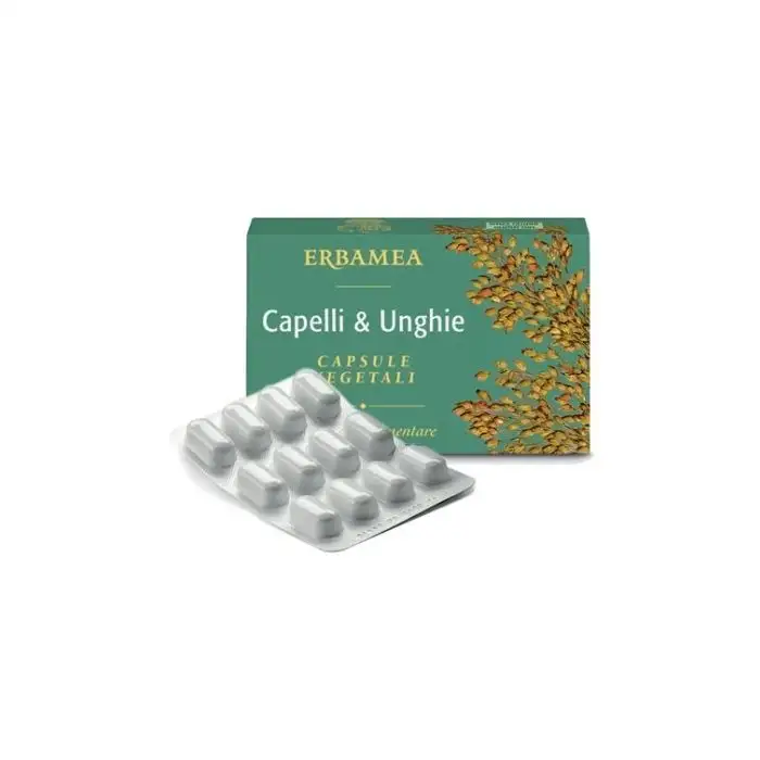 Erbamea Capelli & Unghie 24 Capsule Vegetali
