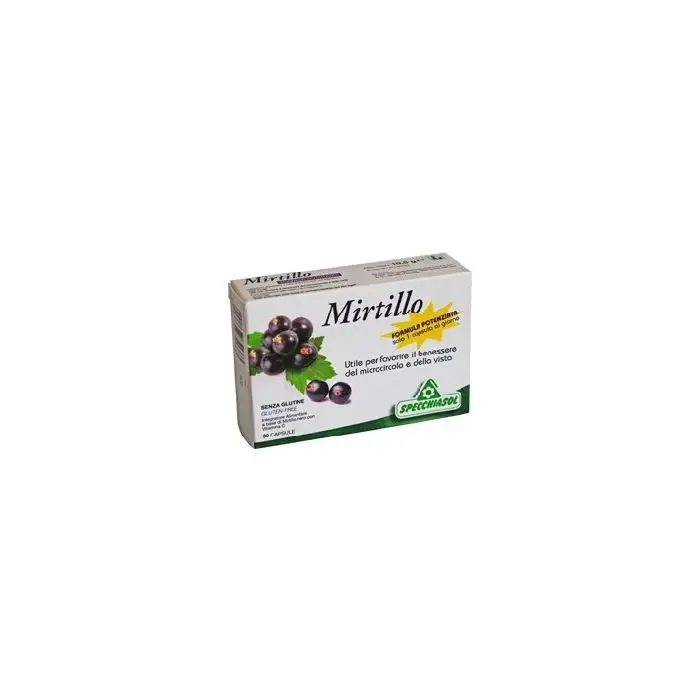 Specchiasol Mirtillo Formula Potenziata Integratore Vista e Microcircolo 30 Capsule