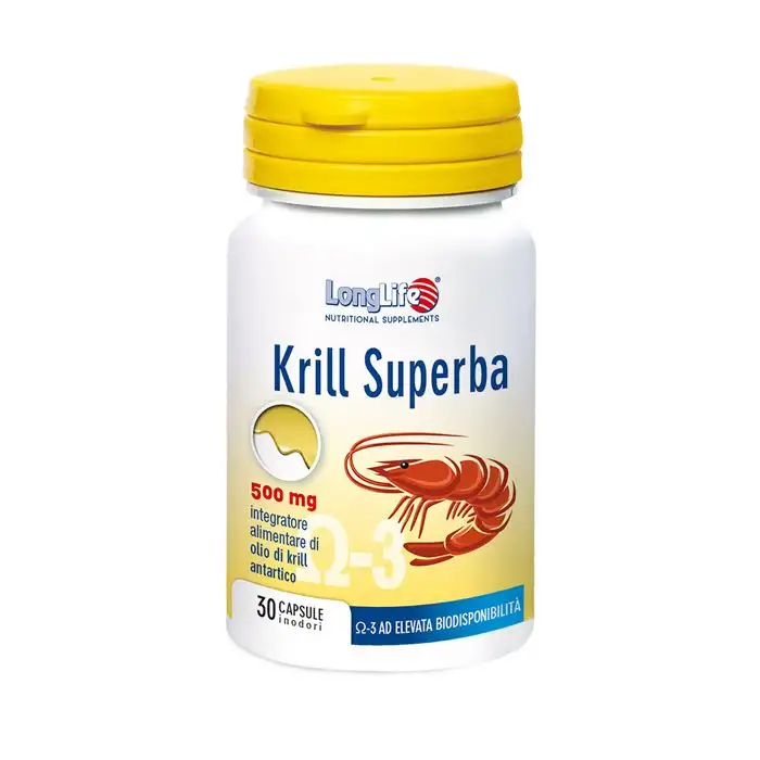 LongLife Krill Superba Integratore Alimentare 30 Capsule