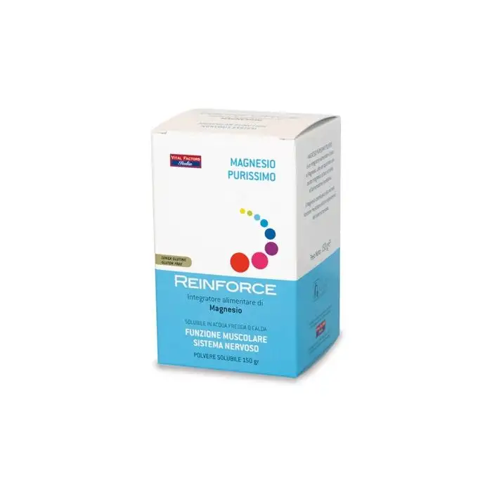 Reinforce Magnesio Purissimo Integratore Muscoli e Sistema Nervoso 150 g