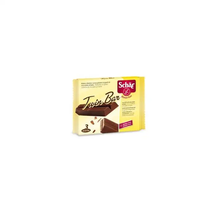 Schar Twin Bar Wafers Ricoperti Di Cioccolato Al Latte Senza Glutine 107,5g