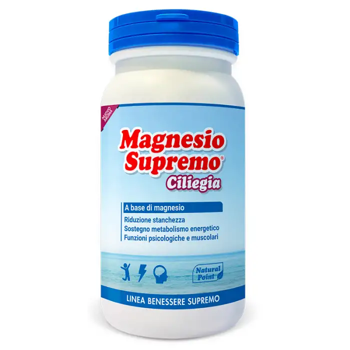 Natural Point Magnesio Supremo Integratore Gusto Ciliegia 150 g