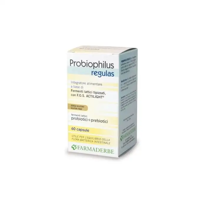 Farmaderbe Probiophilus Regula Integratore Per La Flora Batterica Intestinale 60 Capsule