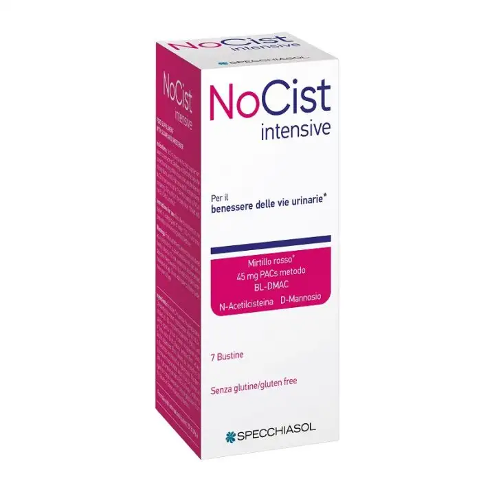 Specchiasol Nocist Intensive Integratore Vie Urinarie 7 Bustine