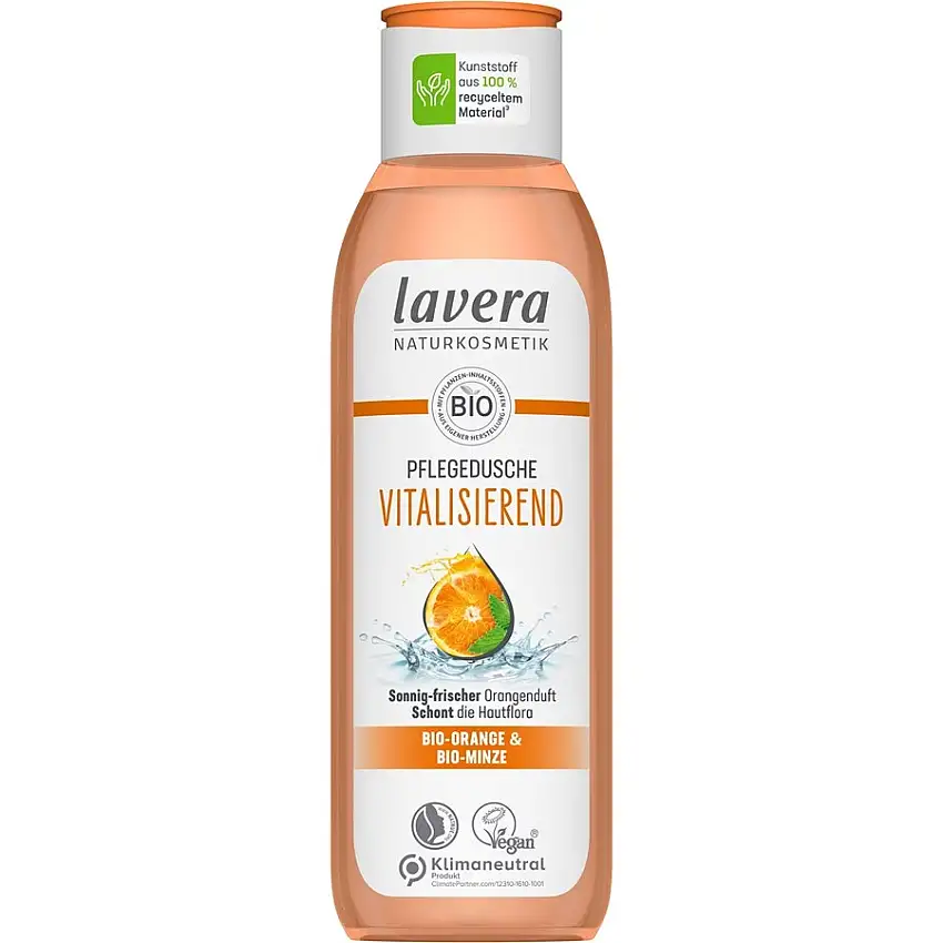 Lavera Cura della doccia Doccia nutriente rivitalizzante Arancia e menta biologiche