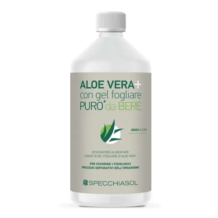 Specchiasol AloeVera+ Succo Puro Integratore Lenitivo Emolliente 1000 ml