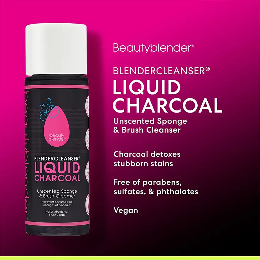 beautyblender Pulizia Detergente liquido Charocoal