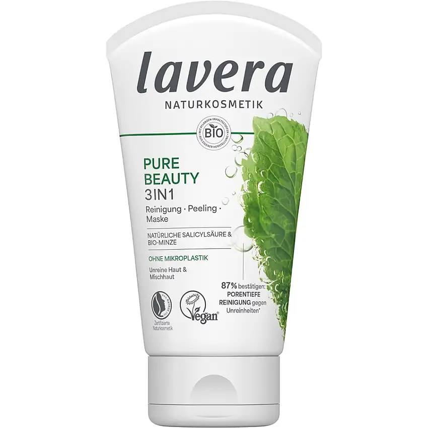 Lavera Pulizia Maschera detergente esfoliante Pure Beauty 3in1