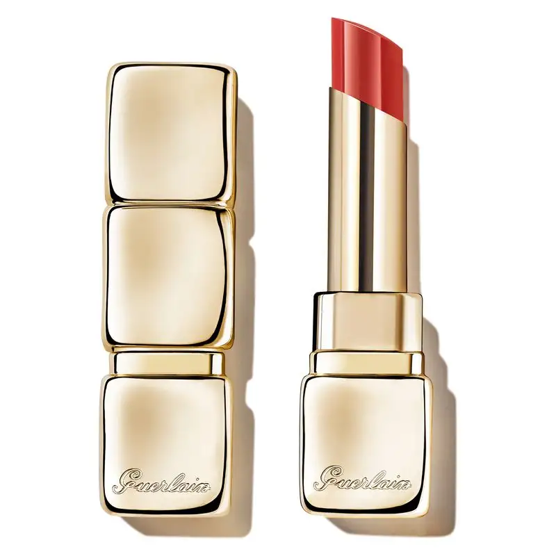 GUERLAIN KissKiss Shine Bloom Glossy Lipstick Color 519 Floral Brick 3.5 g