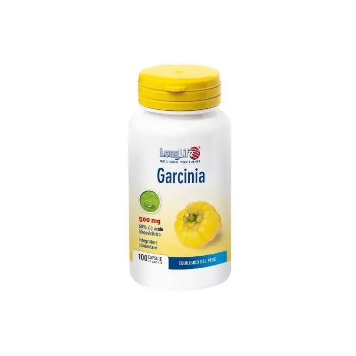 LongLife Garcinia Integratore Dimagrante 500 mg 100 Capsule