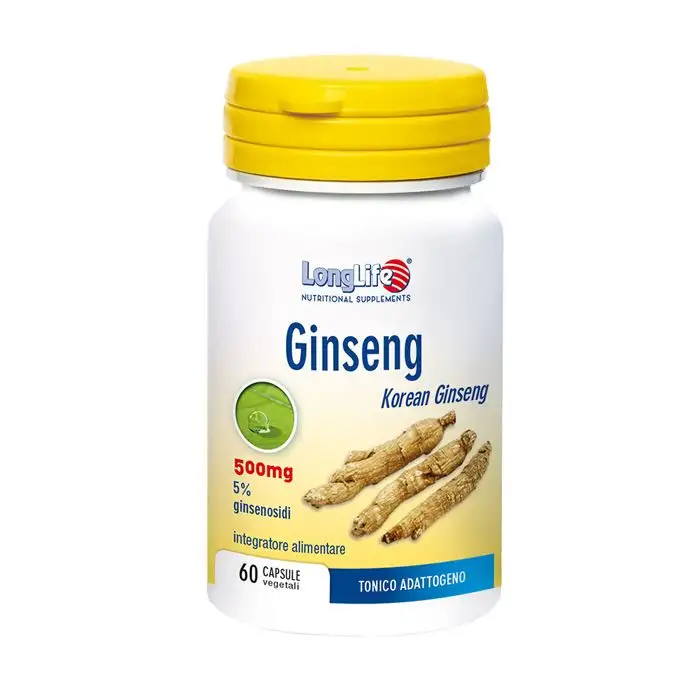 Longlife Ginseng 5% Integratore Energetico 60 Capsule