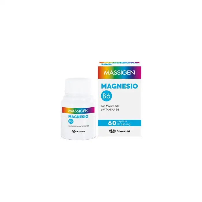 Massigen Magnesio B6 Integratore 60 Capsule