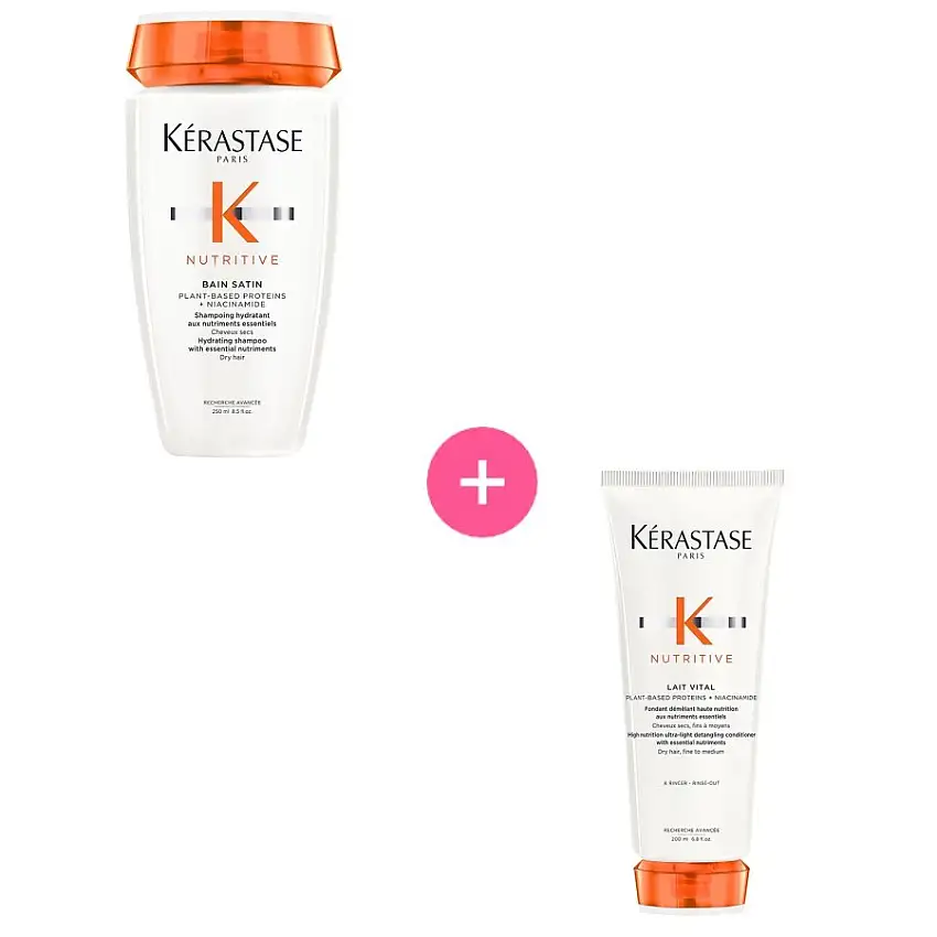 Kérastase Nutritive Kérastase Nutritive Bain Satin Shampoo 250 ml + Lait Vital Lotion 200 ml