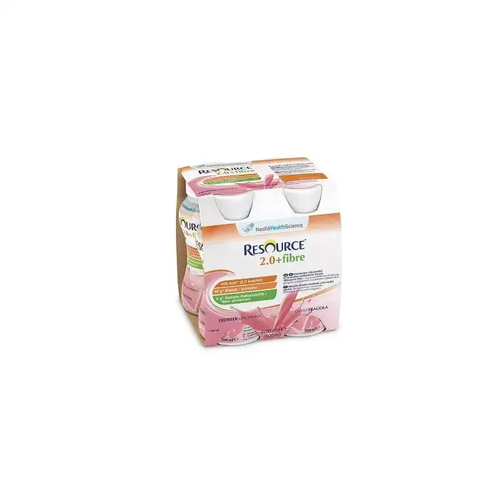 Resource 2.0+Fibre Fragola Bevanda Con Fibre 200 ml