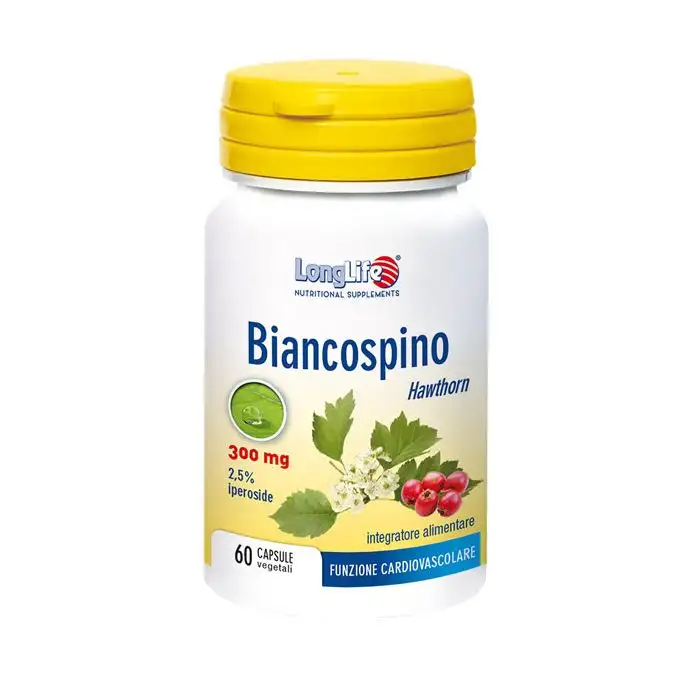 LongLife Biancospino Integratore Cardiovascolare 60 Capsule