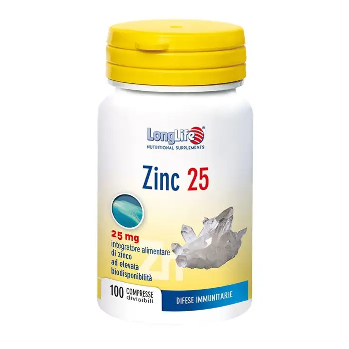 LongLife Zinc Integratore Zinco 100 Compresse