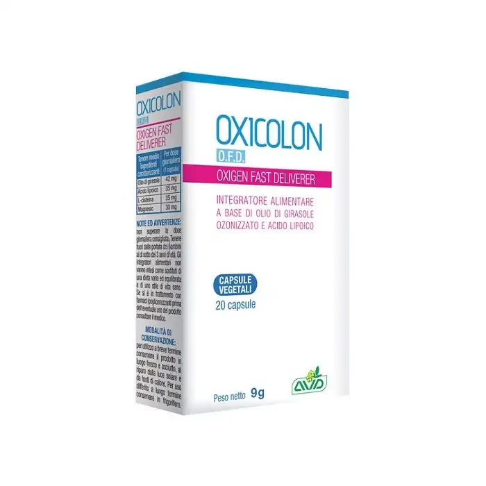 Oxicolon O.F.D Integratore Benessere Intestinale 20 Capsule