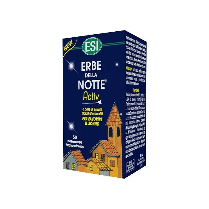 Esi Erbe Della Notte Activ Integratore Sonno 50 Capsule