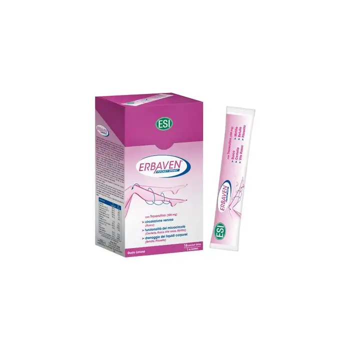 ESI Erbaven Integratore Gambe Pesanti 16 Pocket Drink