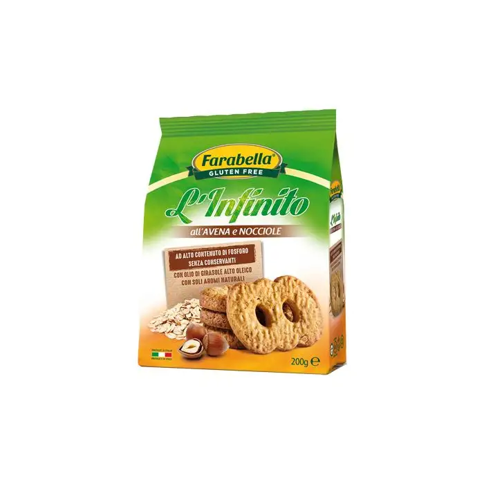 Farabella Biscotti L'infinito Avena Nocciole 200g