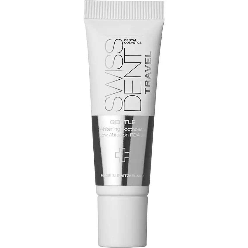 Swissdent Dentifricio Dentifricio sbiancante delicato per denti sensibili RDA 25