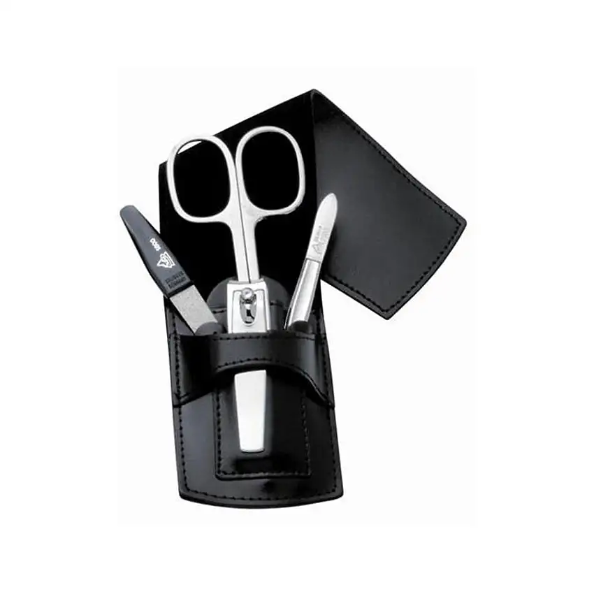 ERBE Astucci per manicure Valigetta di design, 4 pezzi, nero