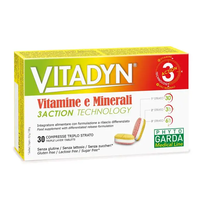 Vitadyn Vitamine Minerali 30 Compresse Rilascio Differenziato