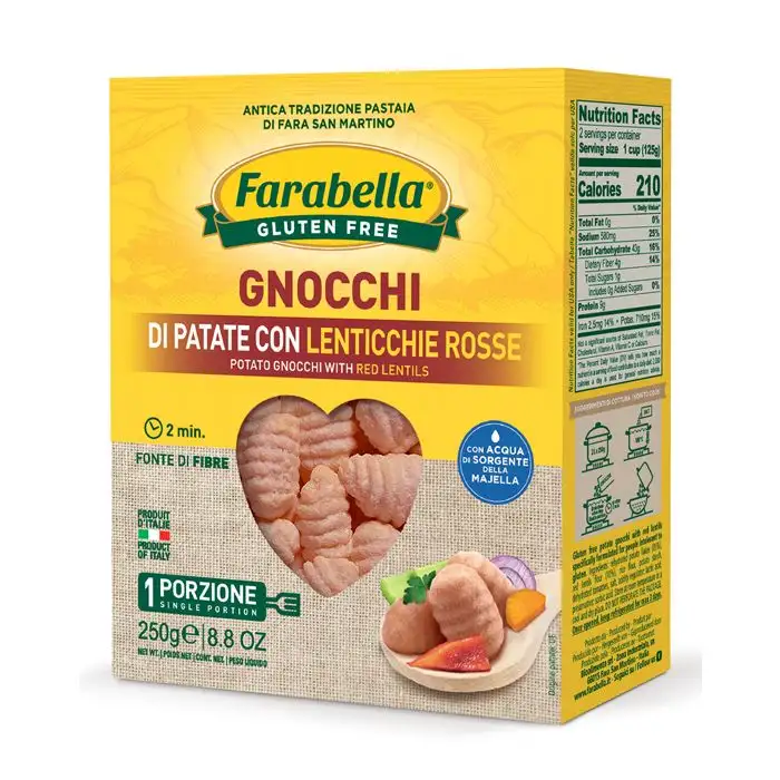 Farabella Gnocchi Patate e Lenticchie Rosse 250g